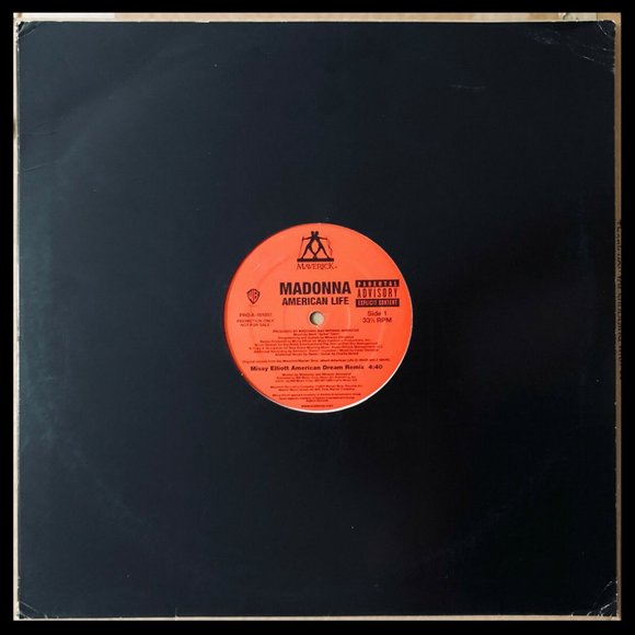 MADONNA AMERICAN LIFE Dream Mixes ft Missy Elliott 12" PROMO RECORD 2003 USA Ed. - Picture 1 of 3